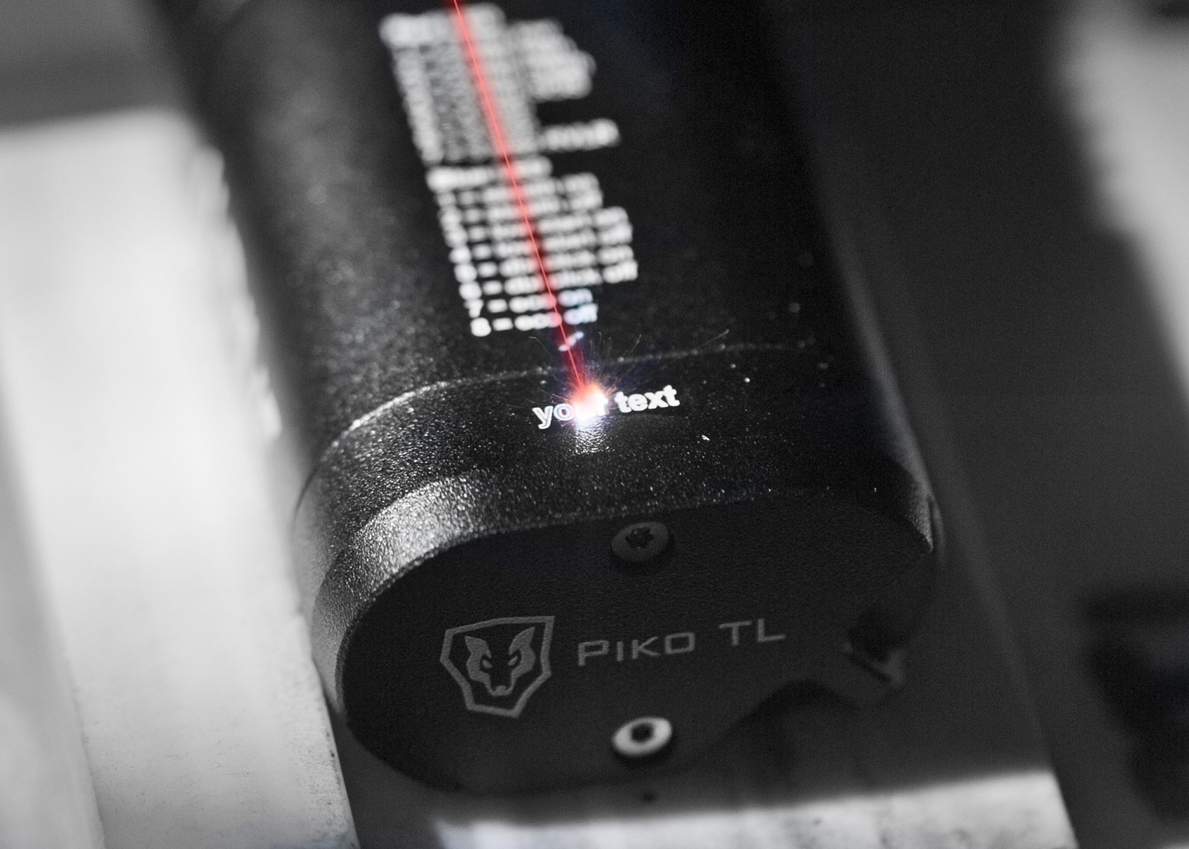 Custom laser engraving Piko TL